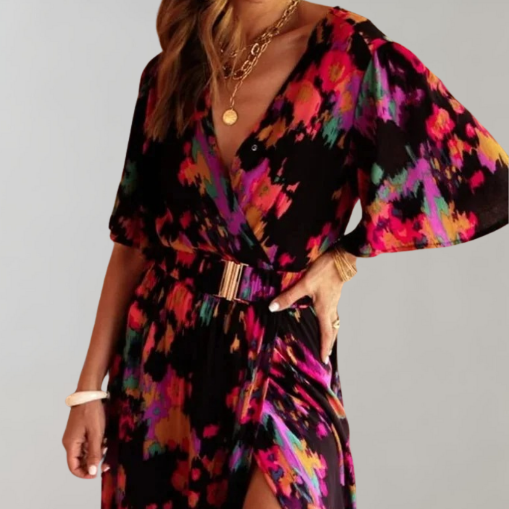 Olivia | Women's Chiffon Maxi Dress for Wedding Guests foto 3