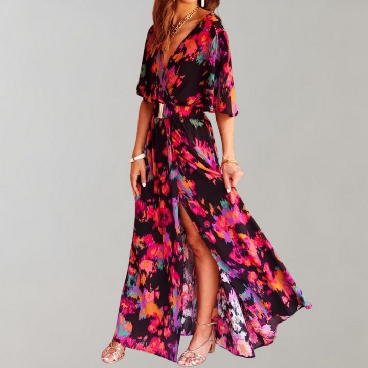 Olivia | Women's Chiffon Maxi Dress for Wedding Guests foto 2