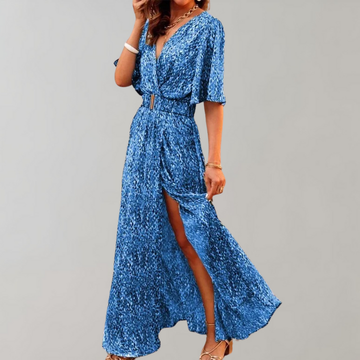 Olivia | Women's Chiffon Maxi Dress for Wedding Guests foto 4