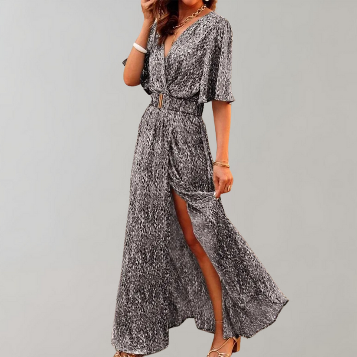 Olivia | Women's Chiffon Maxi Dress for Wedding Guests foto 1