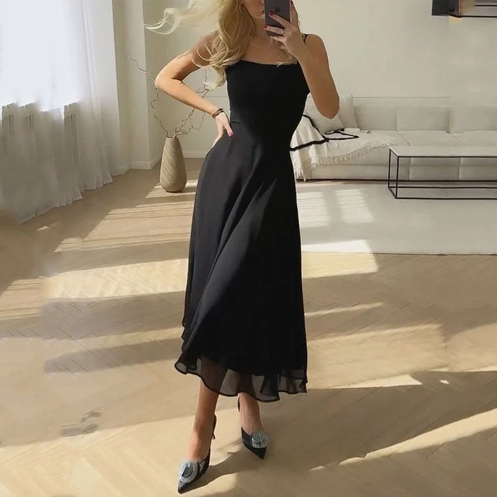 Ava Square-Neck Midi Wedding Guest Dress Foto 2