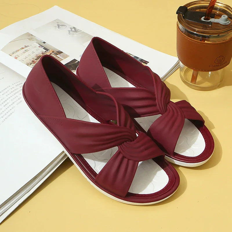 Bequeme Orthopädische Zehensandalen Orthopedic Sandals in Red