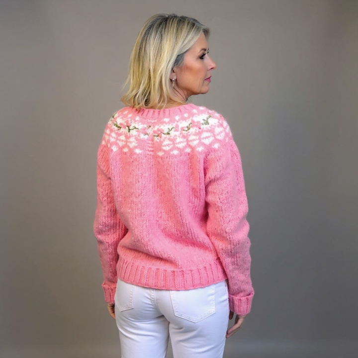 Bess Cardigan with Nordic Vintage Pattern Foto 2