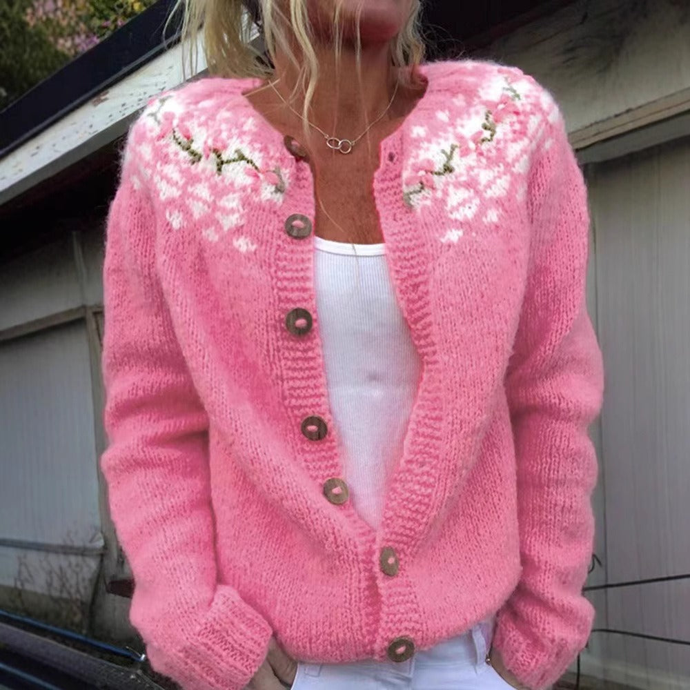Bess Cardigan with Nordic Vintage Pattern Foto 3