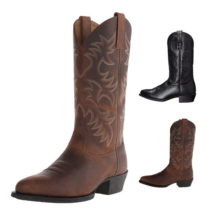 Black Boots for Women Western Cowboy Style in Black 3