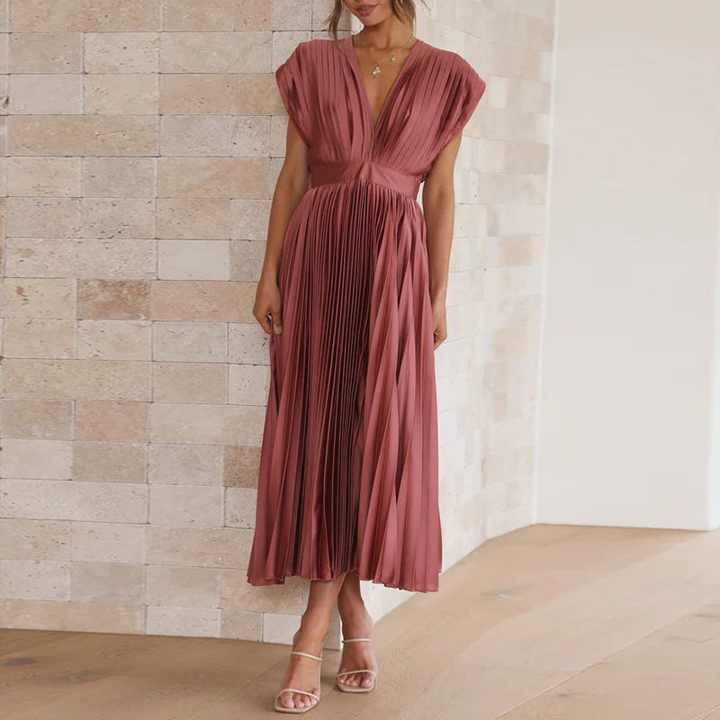 Boho Fall Wedding Guest Midi Dress (3)