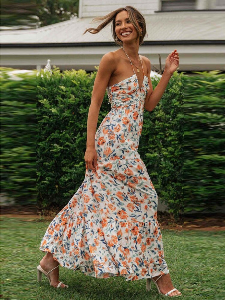 Boho Maxi Dress for Wedding Guests