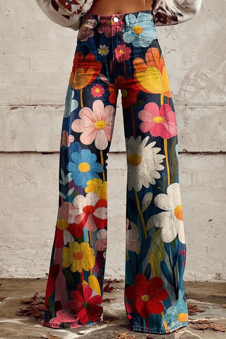 Boho Vintage Jeans for Summer