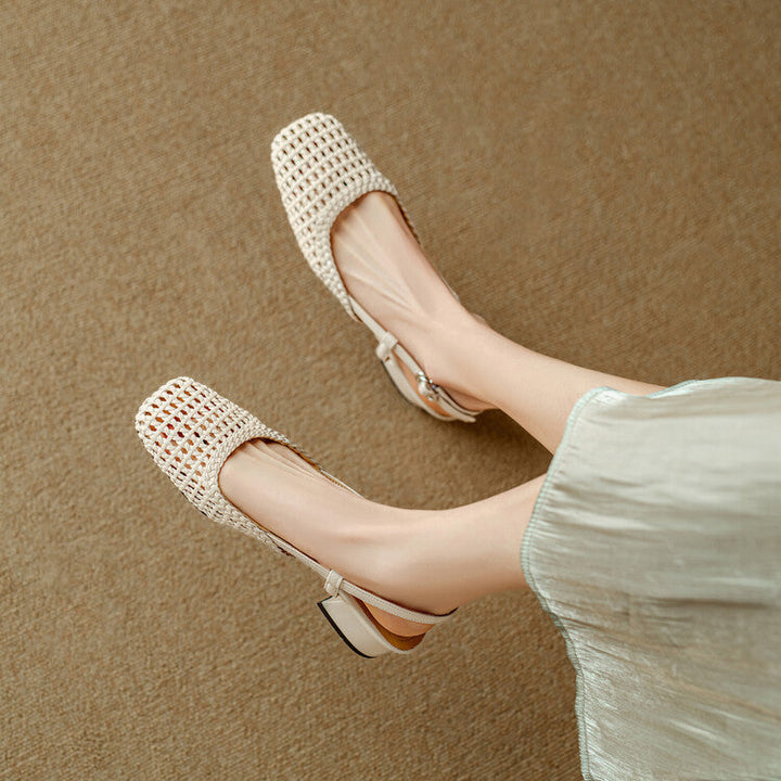 Braided Slingback Sandals for Women Lune London (3)