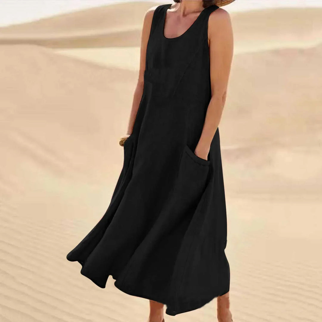 Breezy Mini Beach Dress for Summer in Black