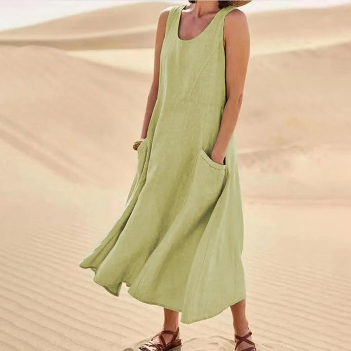Breezy Mini Beach Dress for Summer in Green