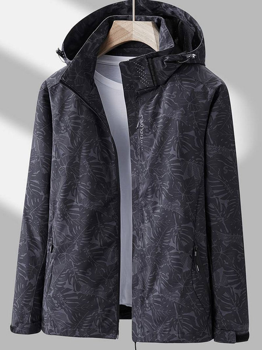 Casual Waterproof Jacket for Women's Autumn Adventures in Black