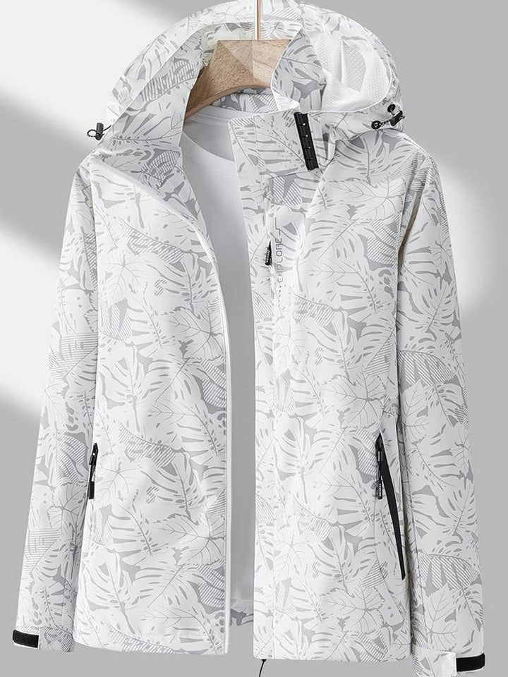 Casual Waterproof Jacket for Women's Autumn Adventures in White