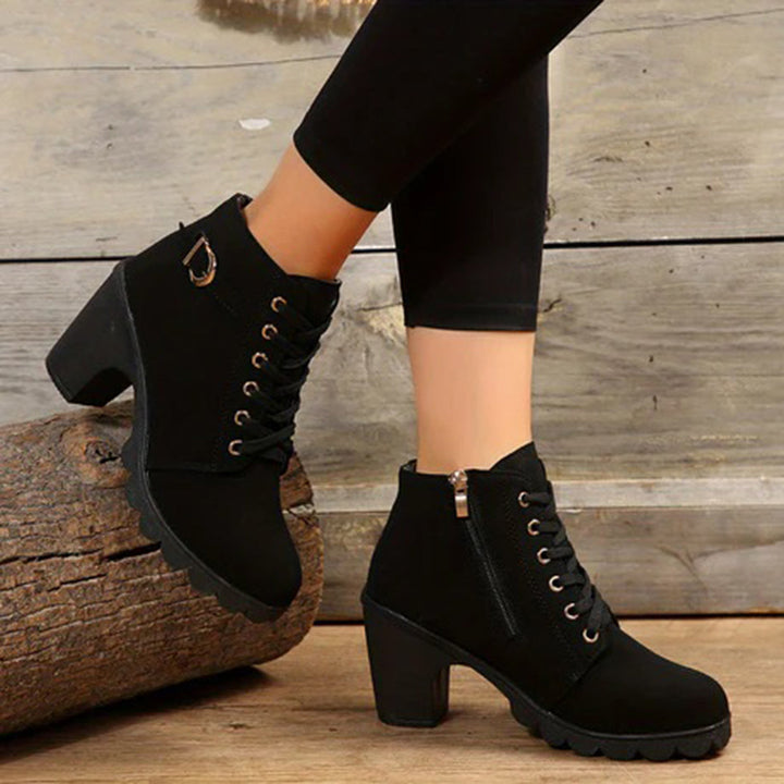 Comfortable Brown Boots for Women in Black 3