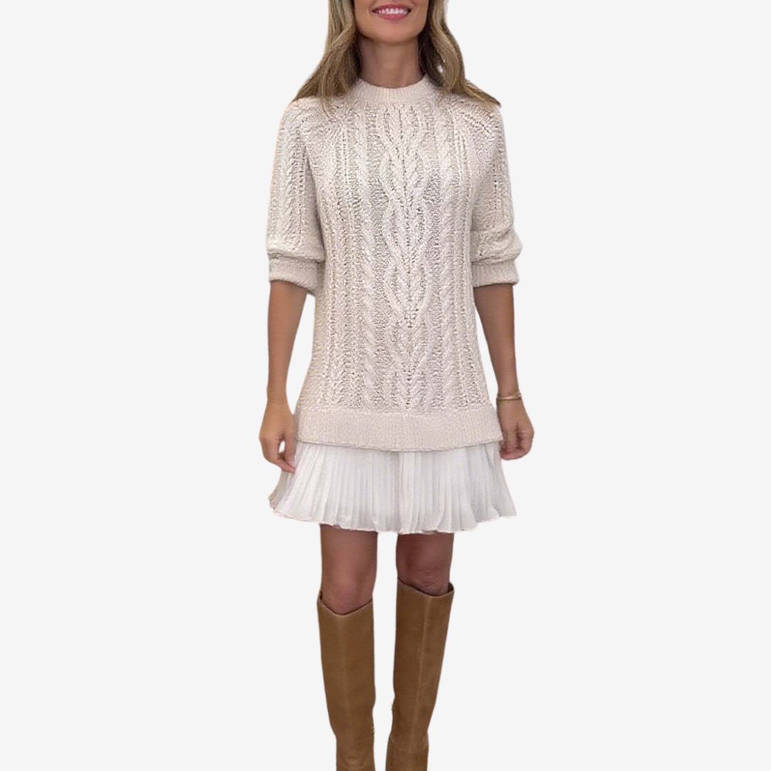 Cosy Knitted Jumper Dress for Women (2)
