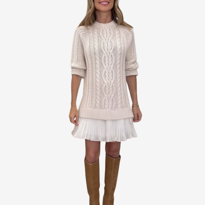 Cosy Knitted Jumper Dress for Women (2)