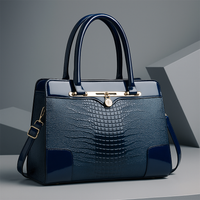 Lily | Croc-Effect Structured Leather Tote Bag