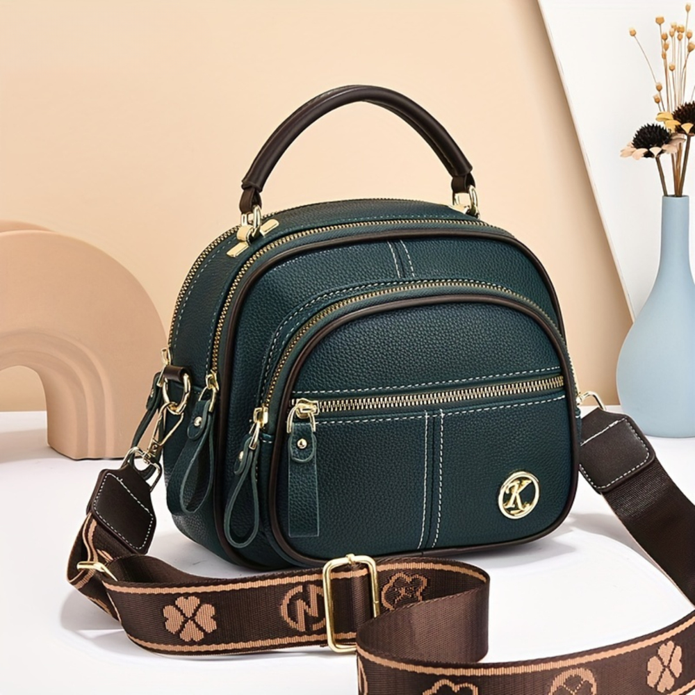 Daily Wear Leather Tote Bag for Women in Green