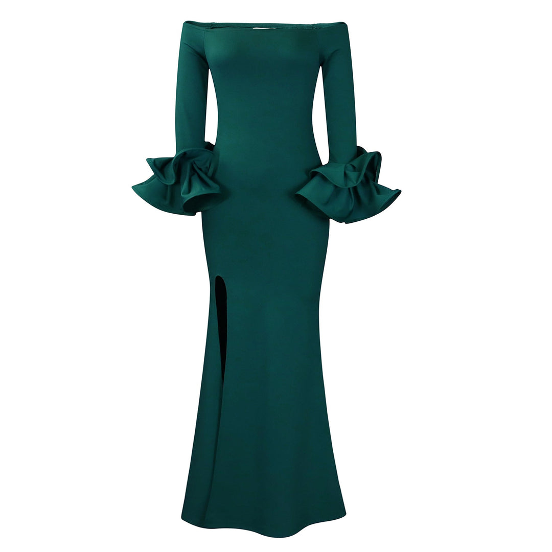 Daisy White Off-Shoulder Mermaid Evening Dress Foto 6