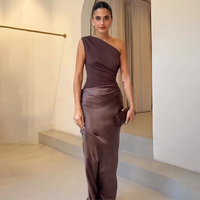 Evelyn | Damen Hochzeitsgast Kleid Ein-Schulter Abendkleid