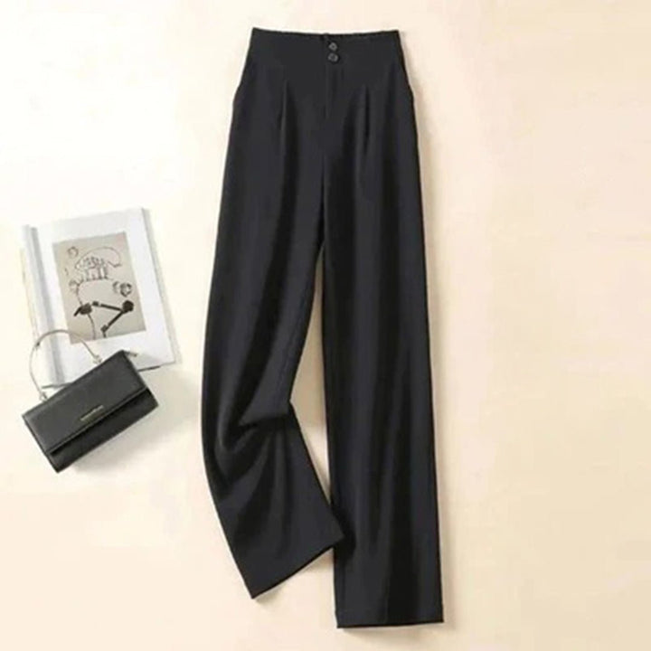 Dana Wide Linen Palazzo Trousers with High Waist Foto 6