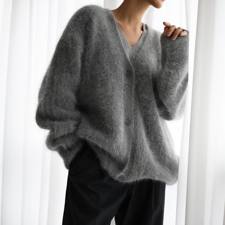 Dinah Soft Cardigan in Natural Tones Foto 3