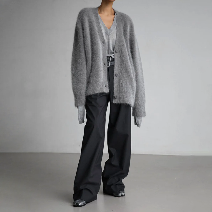 Dinah Soft Cardigan in Natural Tones Foto 4