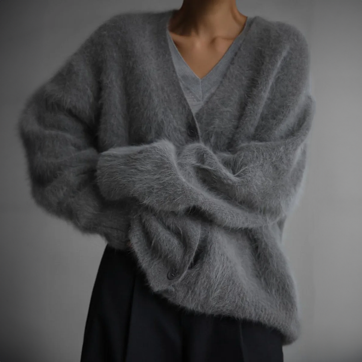 Dinah Soft Cardigan in Natural Tones Foto 5