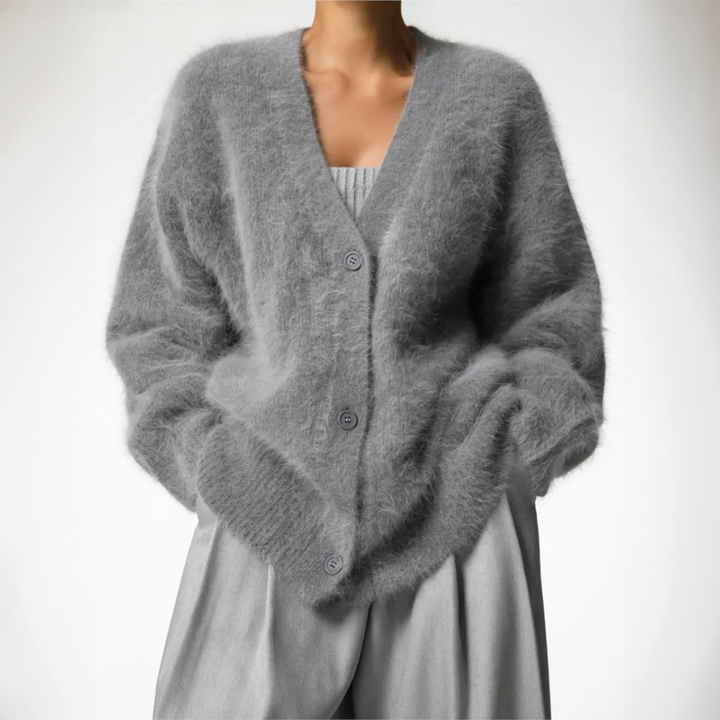 Dinah Soft Cardigan in Natural Tones Foto 6