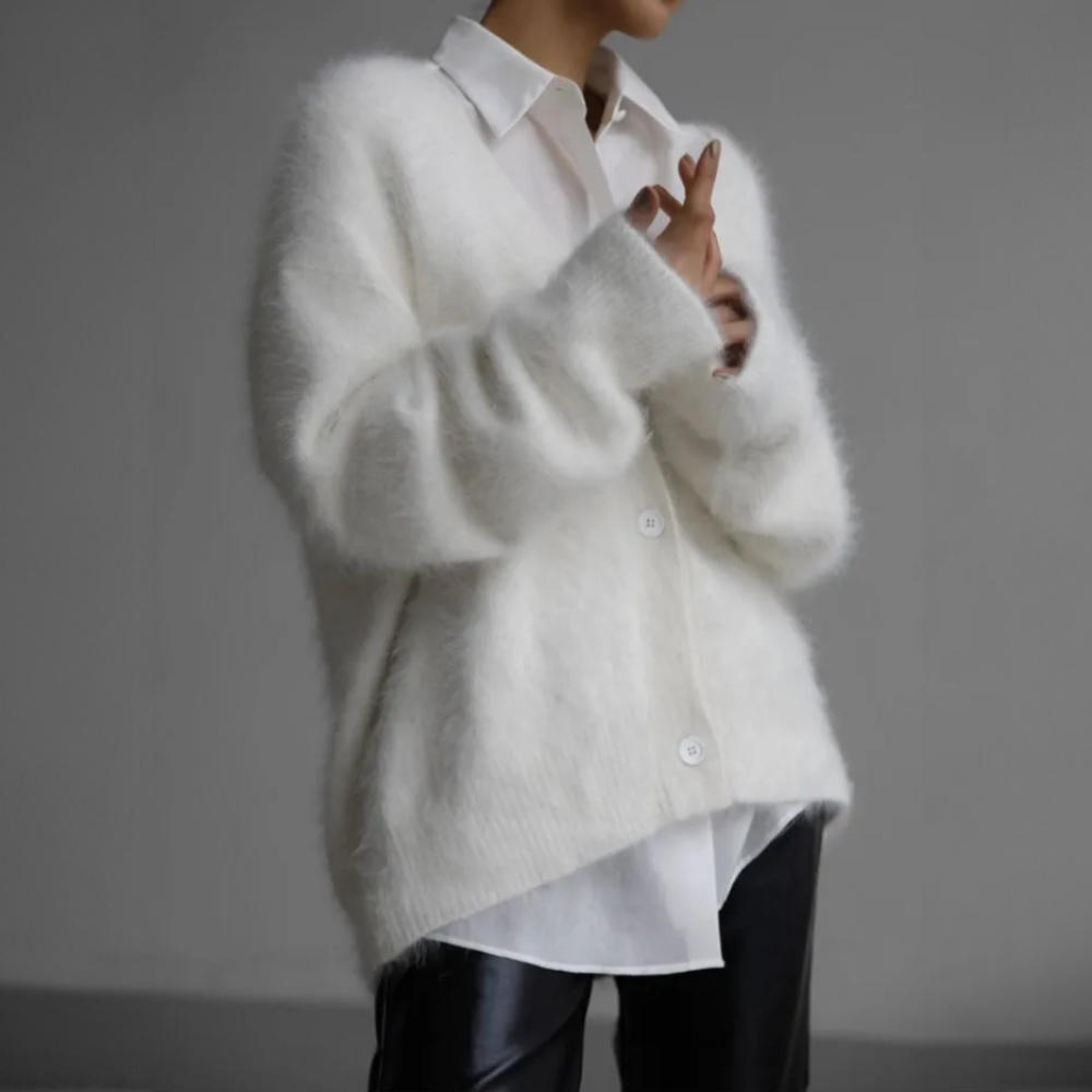Dinah Soft Cardigan in Natural Tones Foto 7