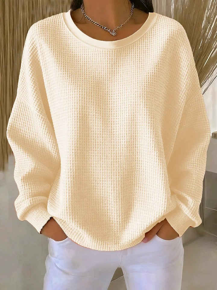 Effortless Everyday Pullover in Aprikose