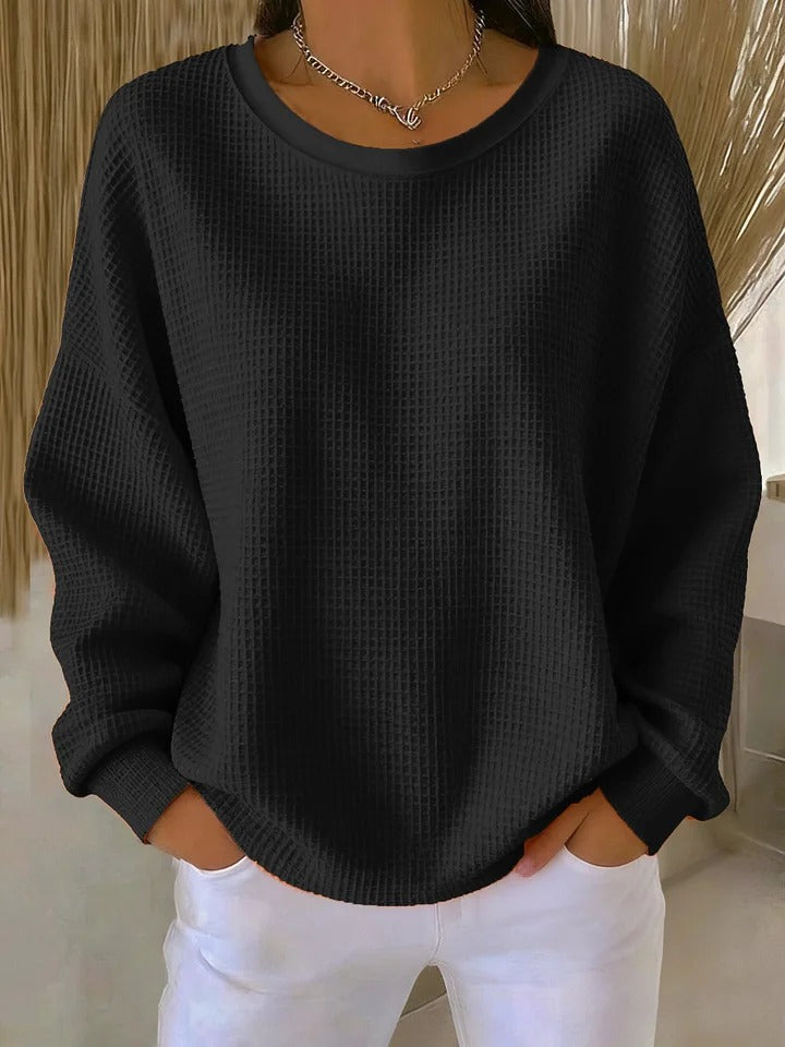 Effortless Everyday Pullover in Black