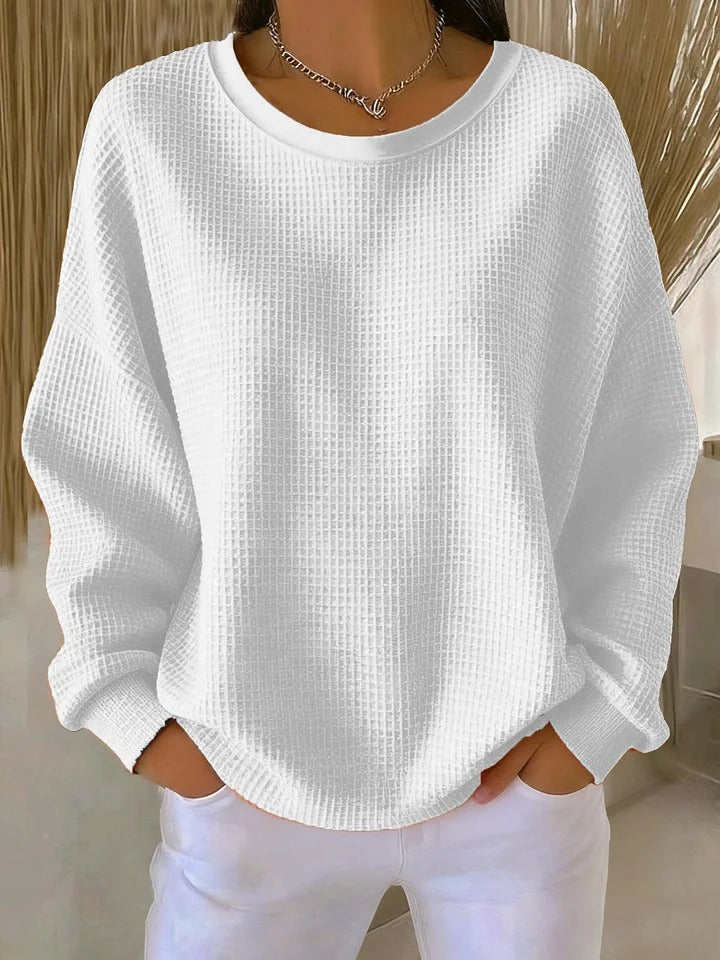 Effortless Everyday Pullover in White