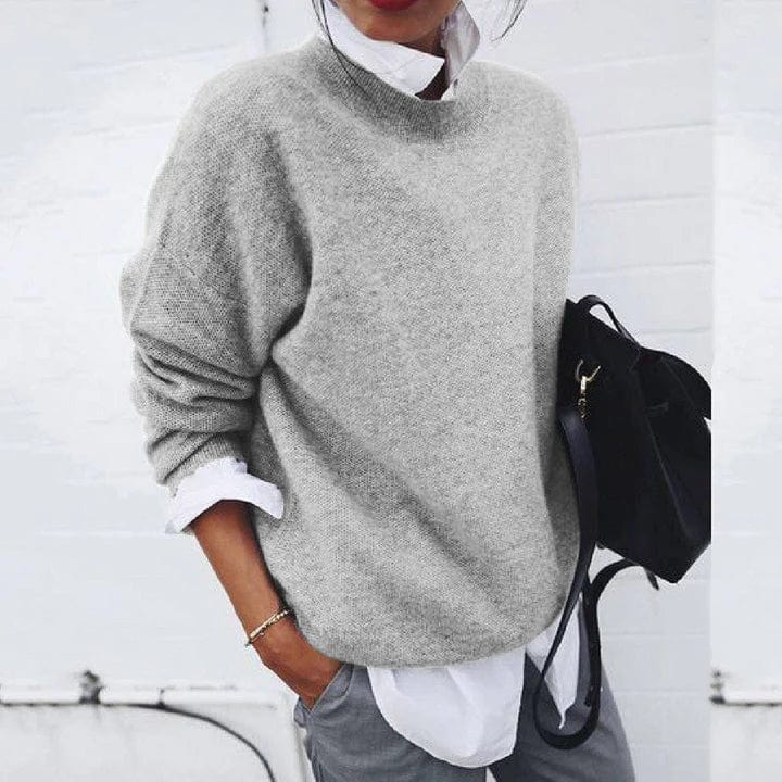 Effortless Luxury Pullover in Grey