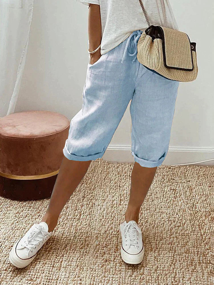 Effortless Pocket Shorts in Blue