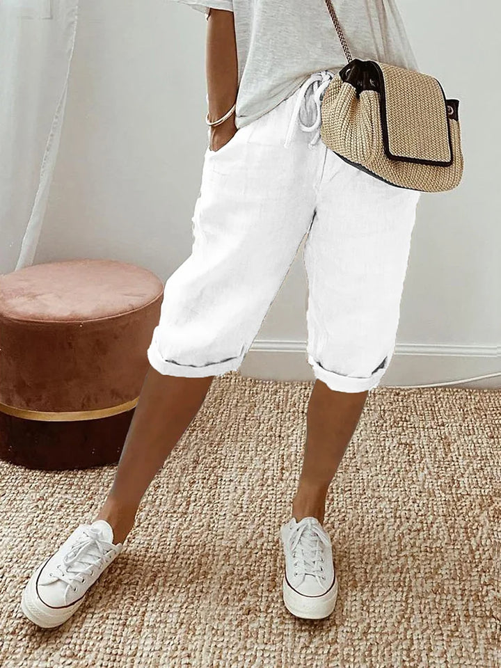 Effortless Pocket Shorts in White