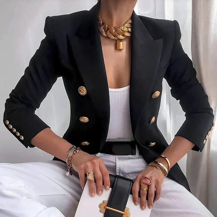 Elegant Double-Breasted Blazer for Women