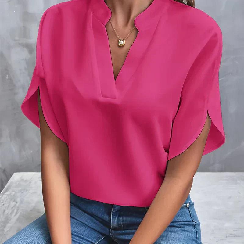 Elegant Summer Blouse for Women in Pink