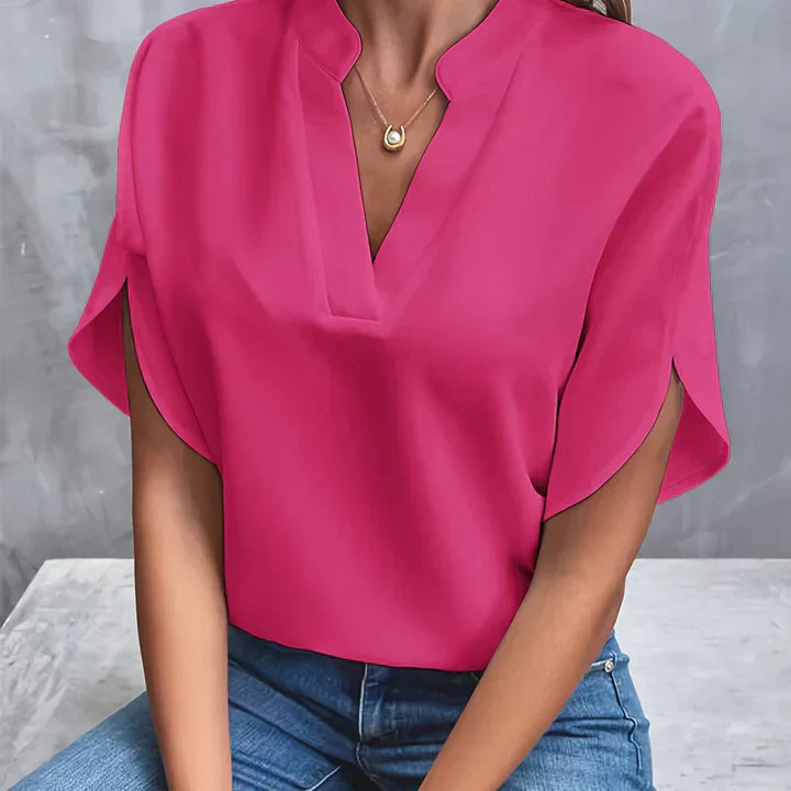 Elegant Summer Blouse for Women in Pink