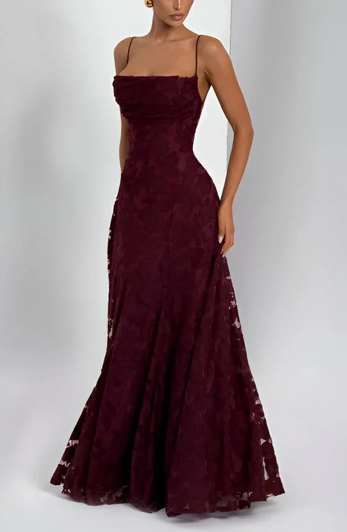 Ethereal Floral A-Line Maxi Wedding Guest Dress (5)