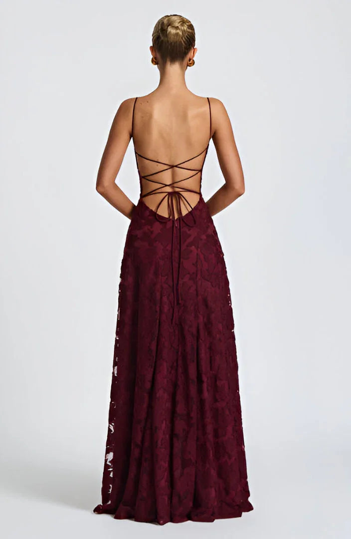 Ethereal Floral A-Line Maxi Wedding Guest Dress (6)