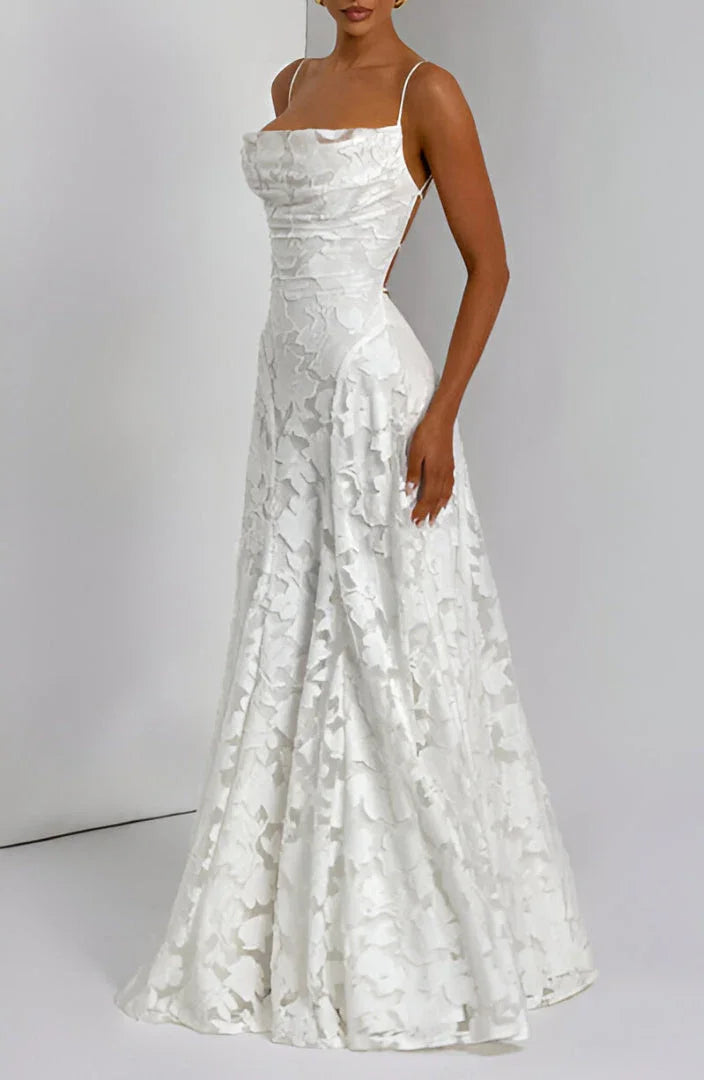 Ethereal Floral A-Line Maxi Wedding Guest Dress (8)