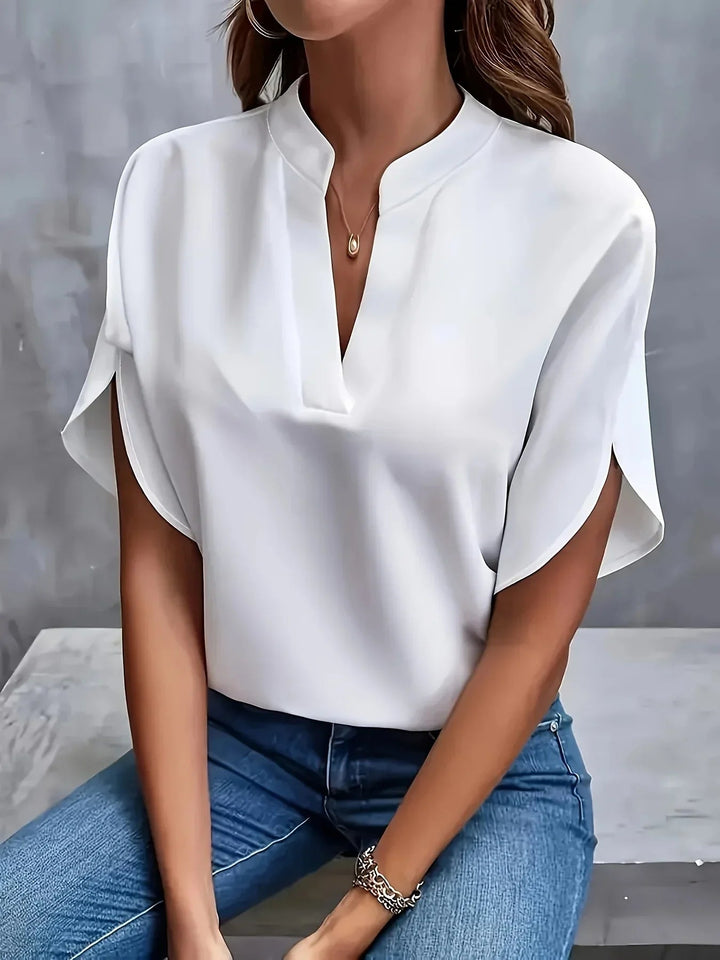 Fifi Blouse with V-Neck and Split Sleeves Foto 2