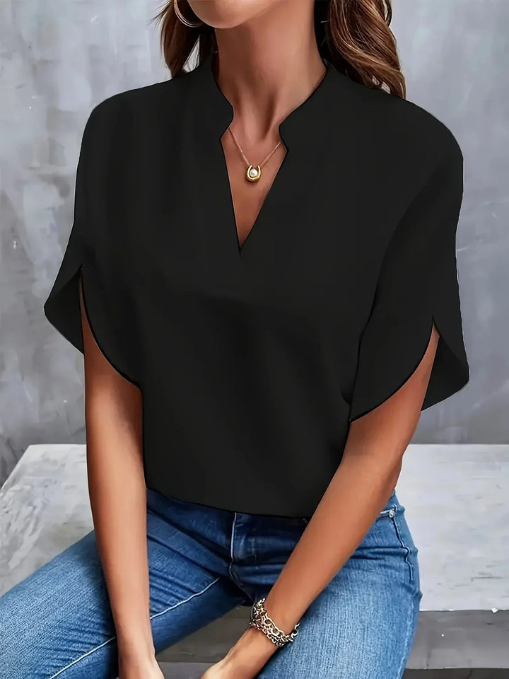 Fifi Blouse with V-Neck and Split Sleeves Foto 4