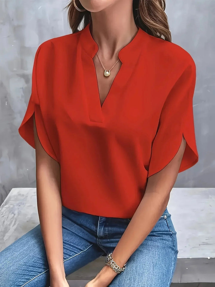 Fifi Blouse with V-Neck and Split Sleeves Foto 5