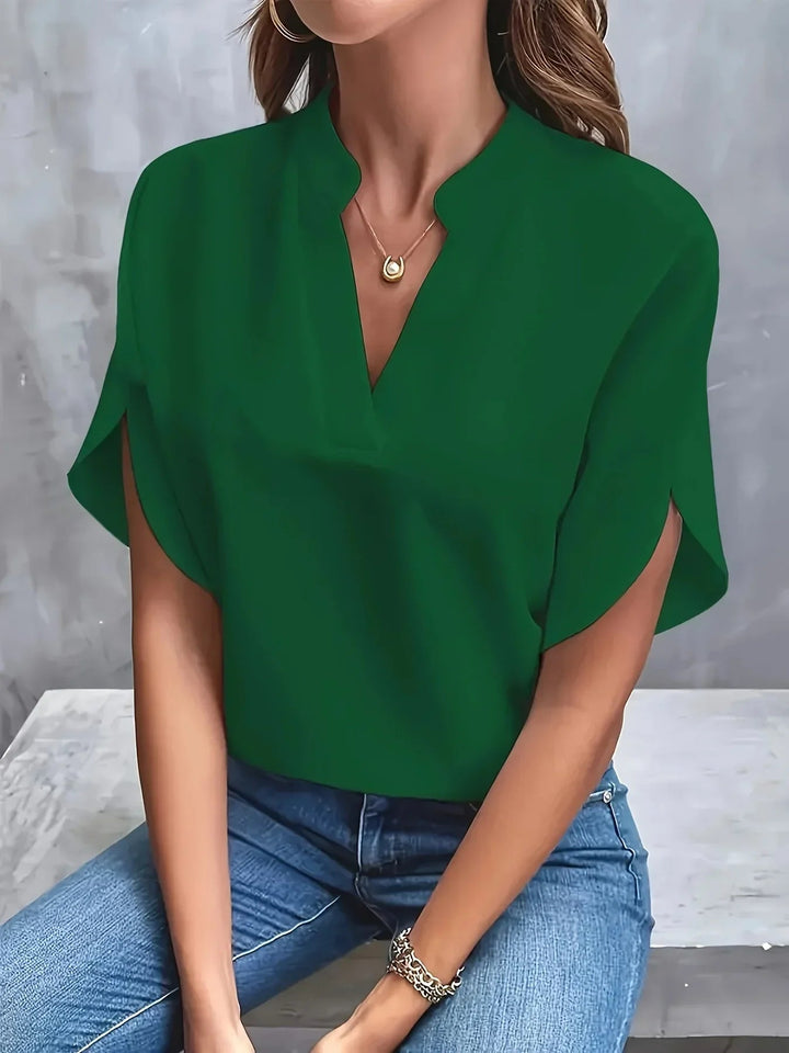 Fifi Blouse with V-Neck and Split Sleeves Foto 7
