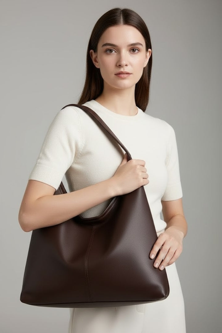 Fleur Classic Tote Bag in Faux Leather Foto 2