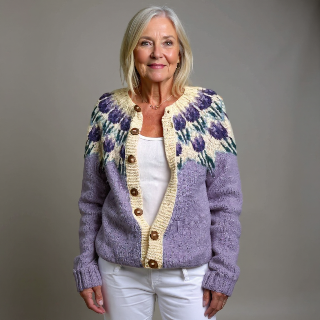 Flo Nordic Cardigan in a Vintage Style Foto 1