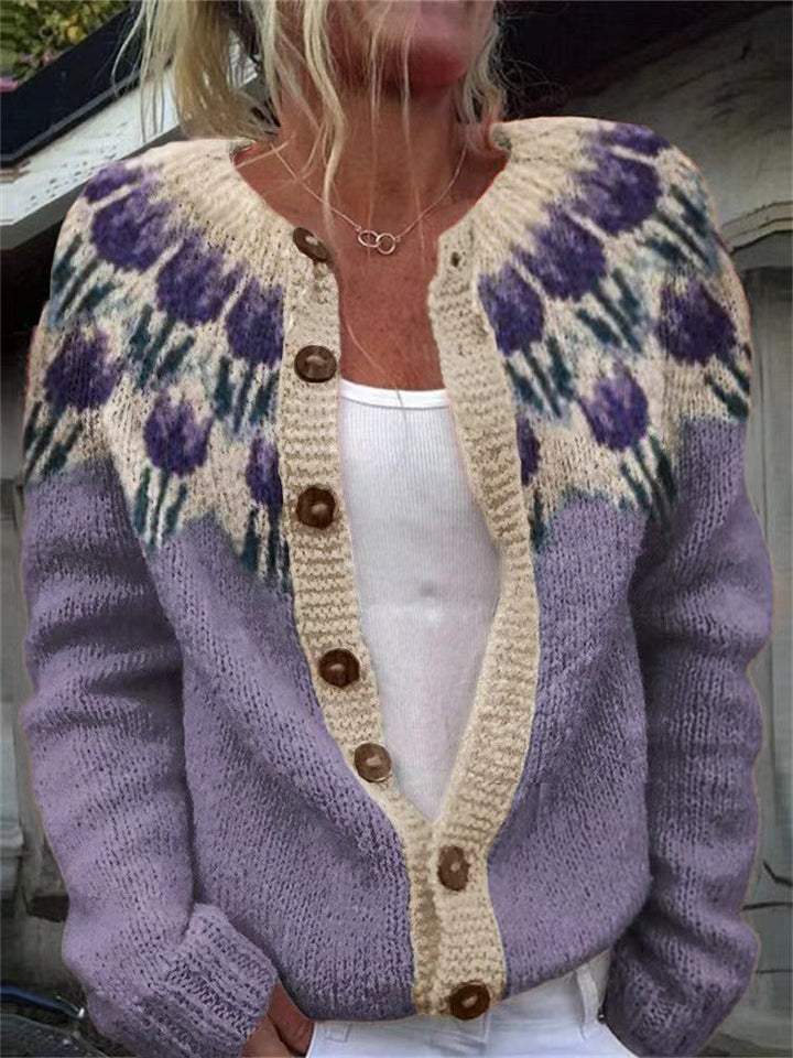 Flo Nordic Cardigan in a Vintage Style Foto 3
