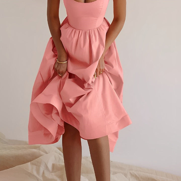 Florence White Summer Dress with Straps Foto 6